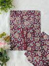 Maroon Petals 2pc Co-ord Set