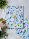 Sea White Petals Linen 2pc Dress