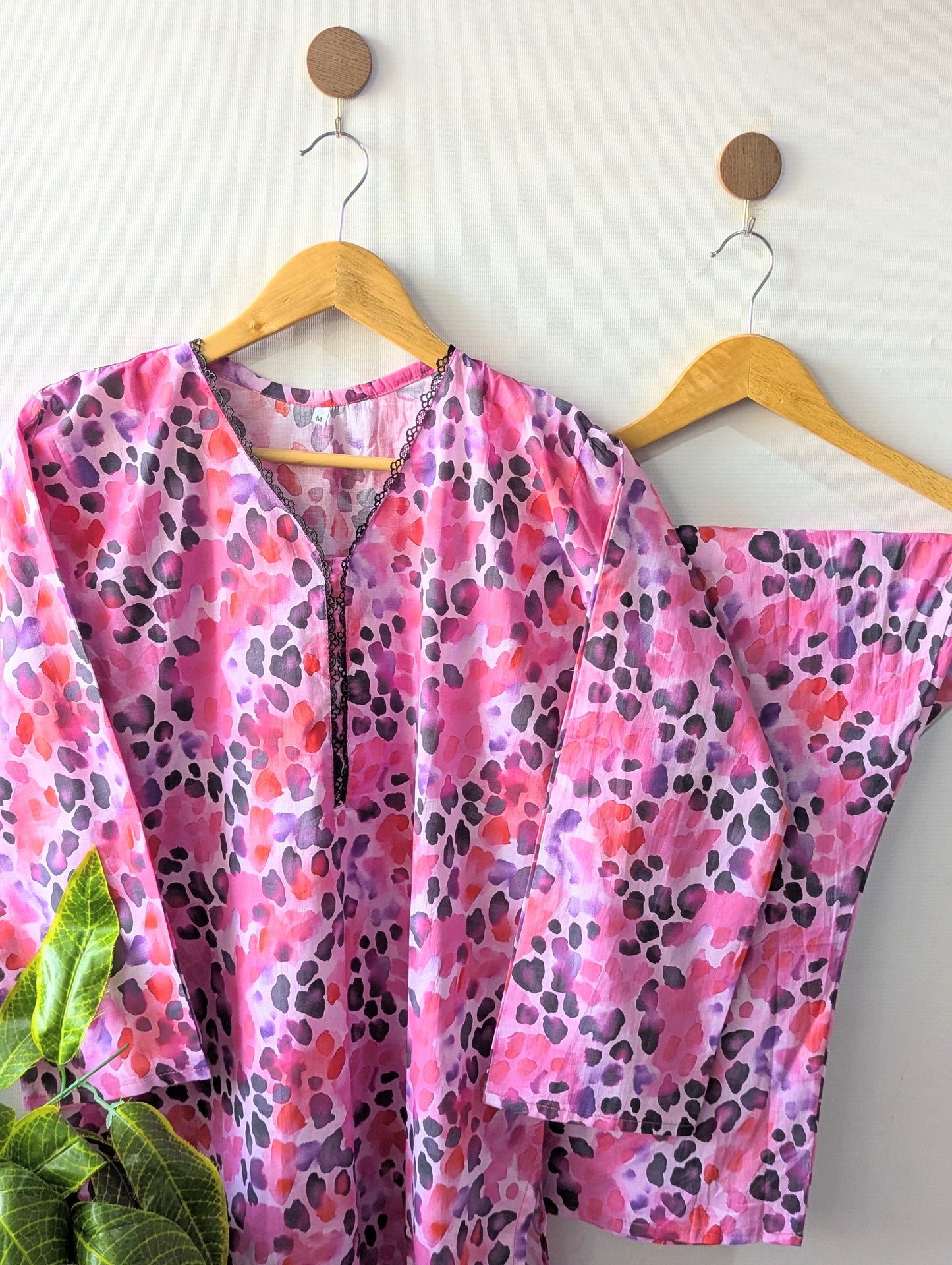 Pink Leopard Lawn Stitched 2pc