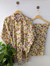 Amber Petals Lawn Button Down Co-ord