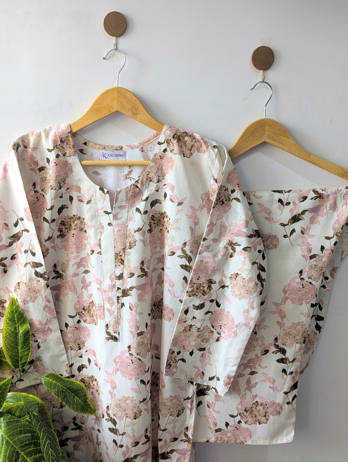 Pastel Florals Lawn Stitched 2pc