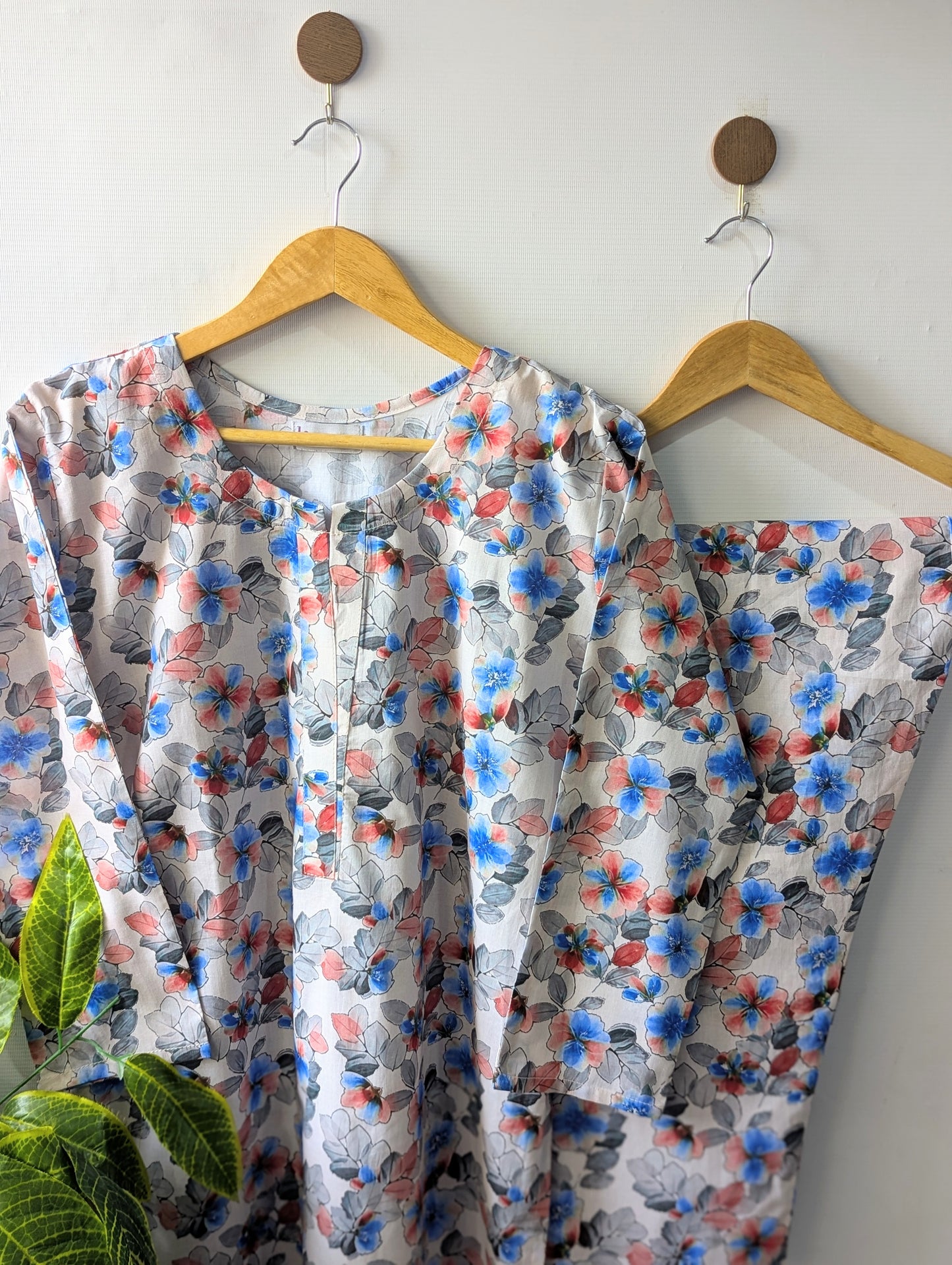 Light Blue Petals Lawn Stitched 2pc