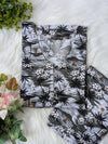 Grey Florry linen 2pc Dress