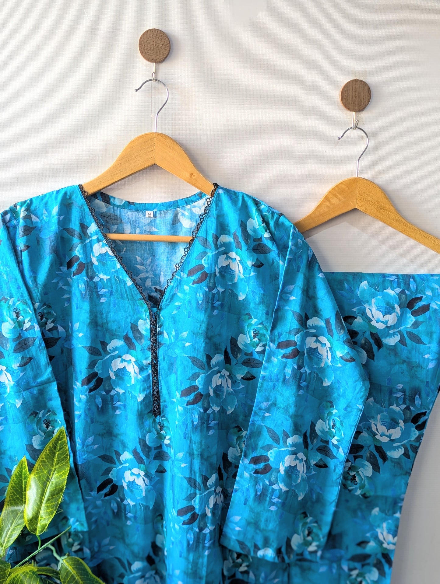 Blue Petals Lawn Stitched 2pc