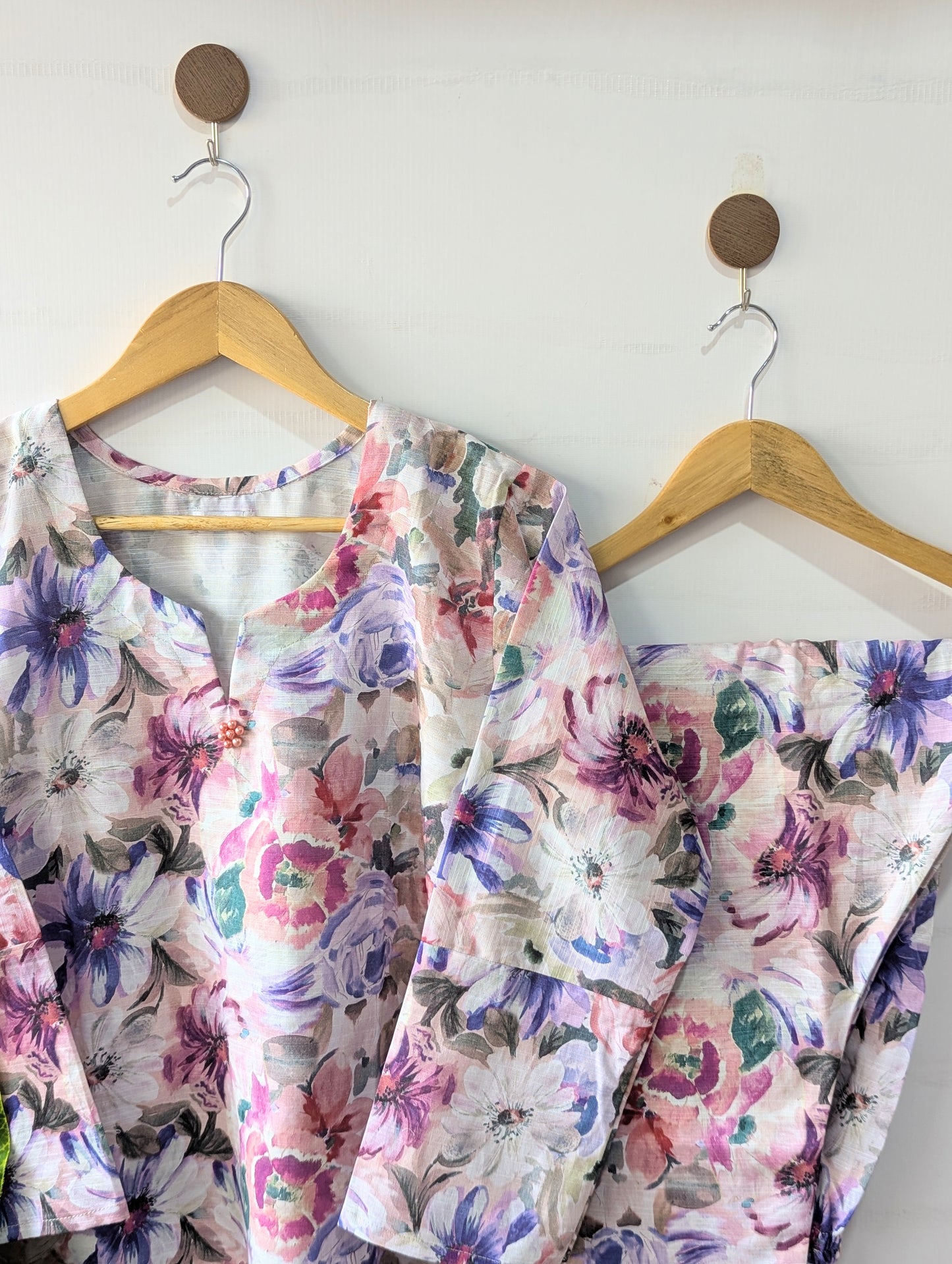 Lilac Garden Khaddar Stitched 2pc Dress