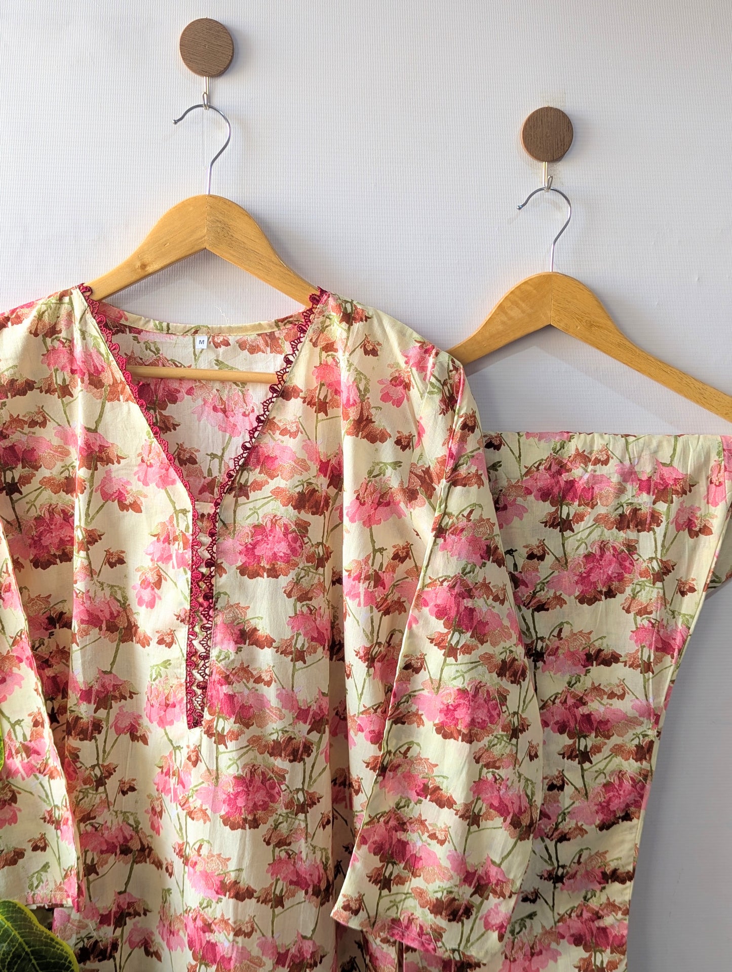 Pinkish Petals Lawn Stitched 2pc