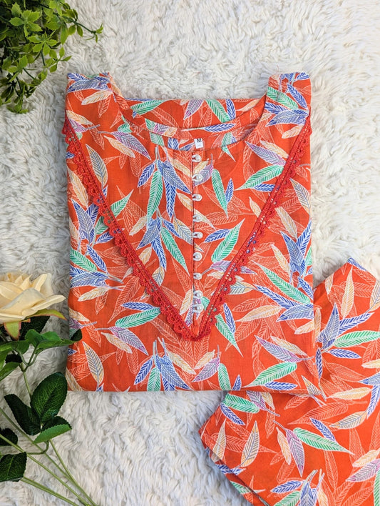 Red Iris Lawn 2pc Co-Ord Set