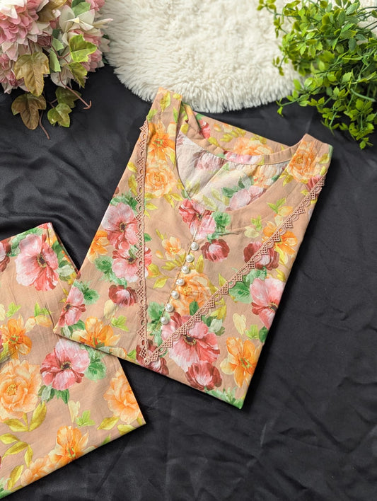 Desert Flora Lawn 2pc Co-Ord Set