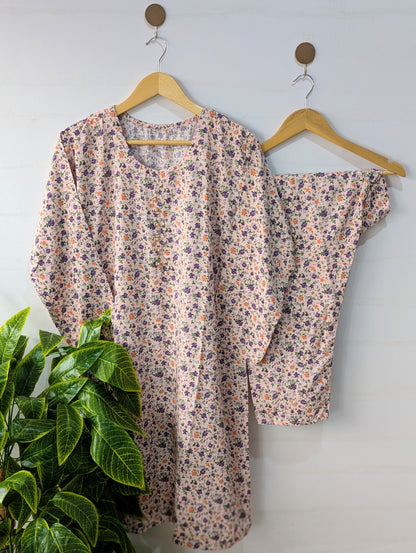 Vintage Flora Linen 2pc Dress