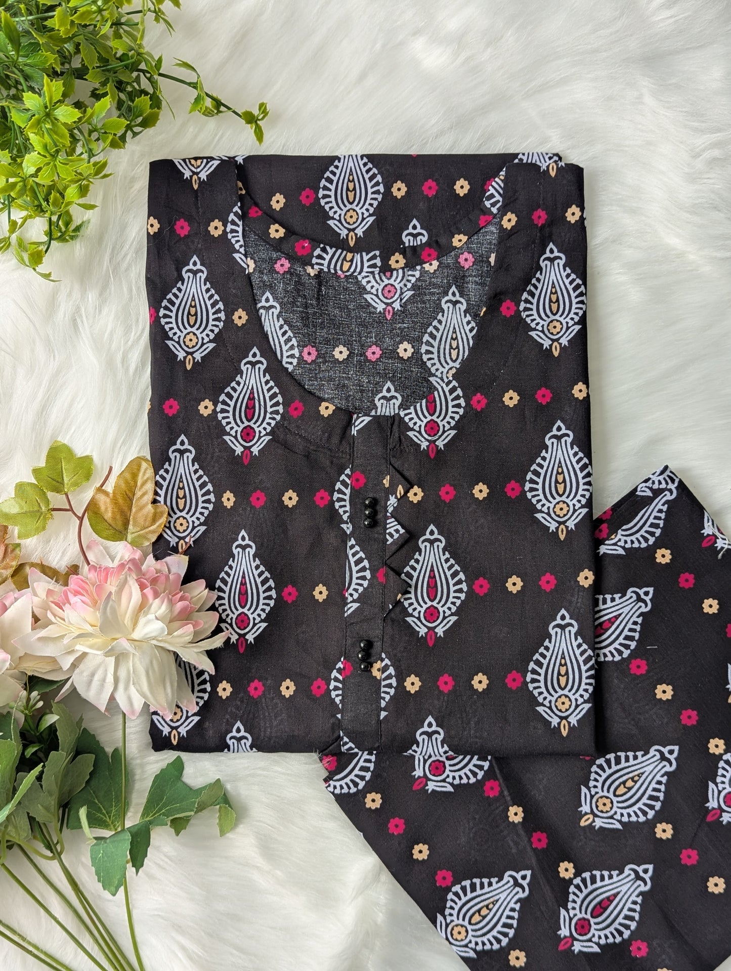 Paisley Dark Lawn 2pc Co-ord Set