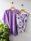 Lilac & Little Leafs Lawn Farshi Set - 2pcs