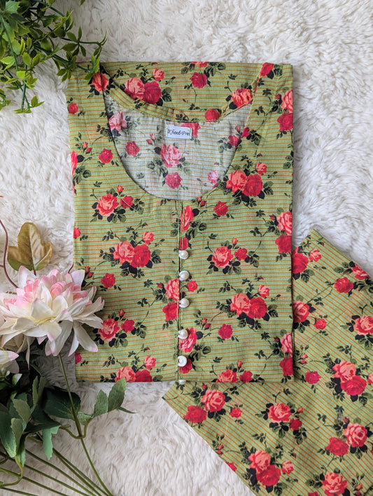 Ivy Floral Lawn 2pc Co-ord Set