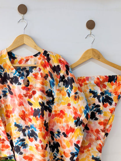 Color Burst Lawn 2pc Co-ord Set
