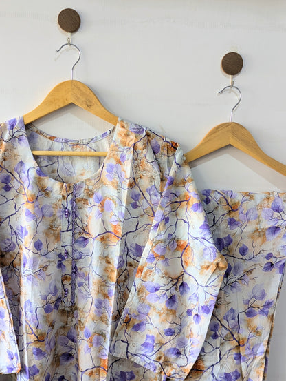 Lavender Petals 2pc Co-ord Set