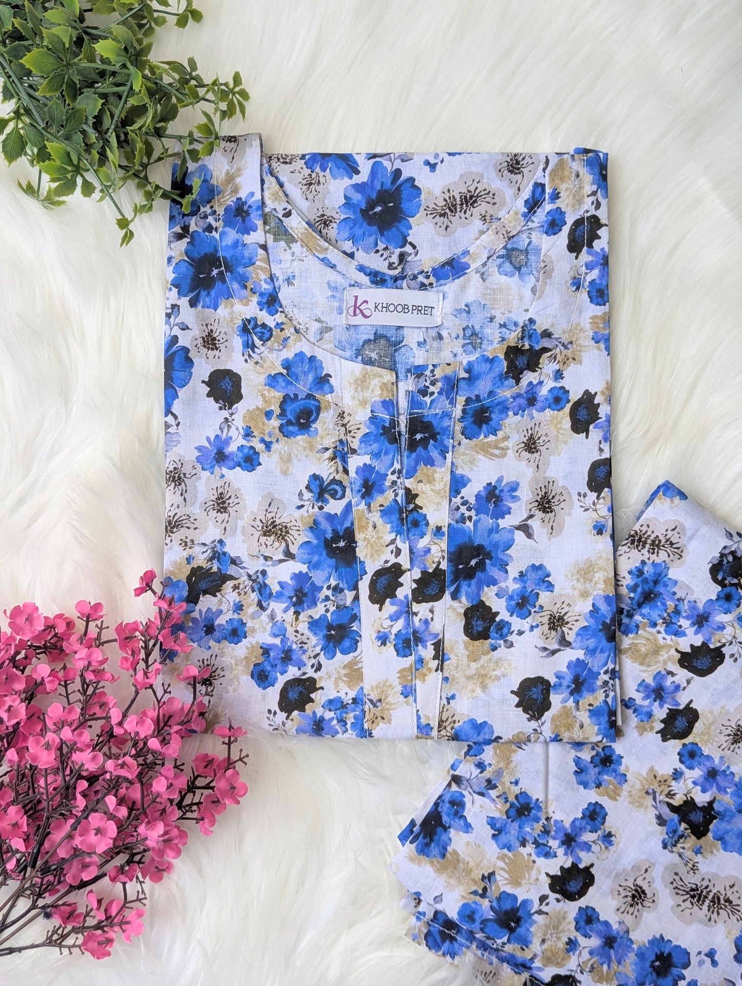 Ocean Petals Lawn Stitched 2pc