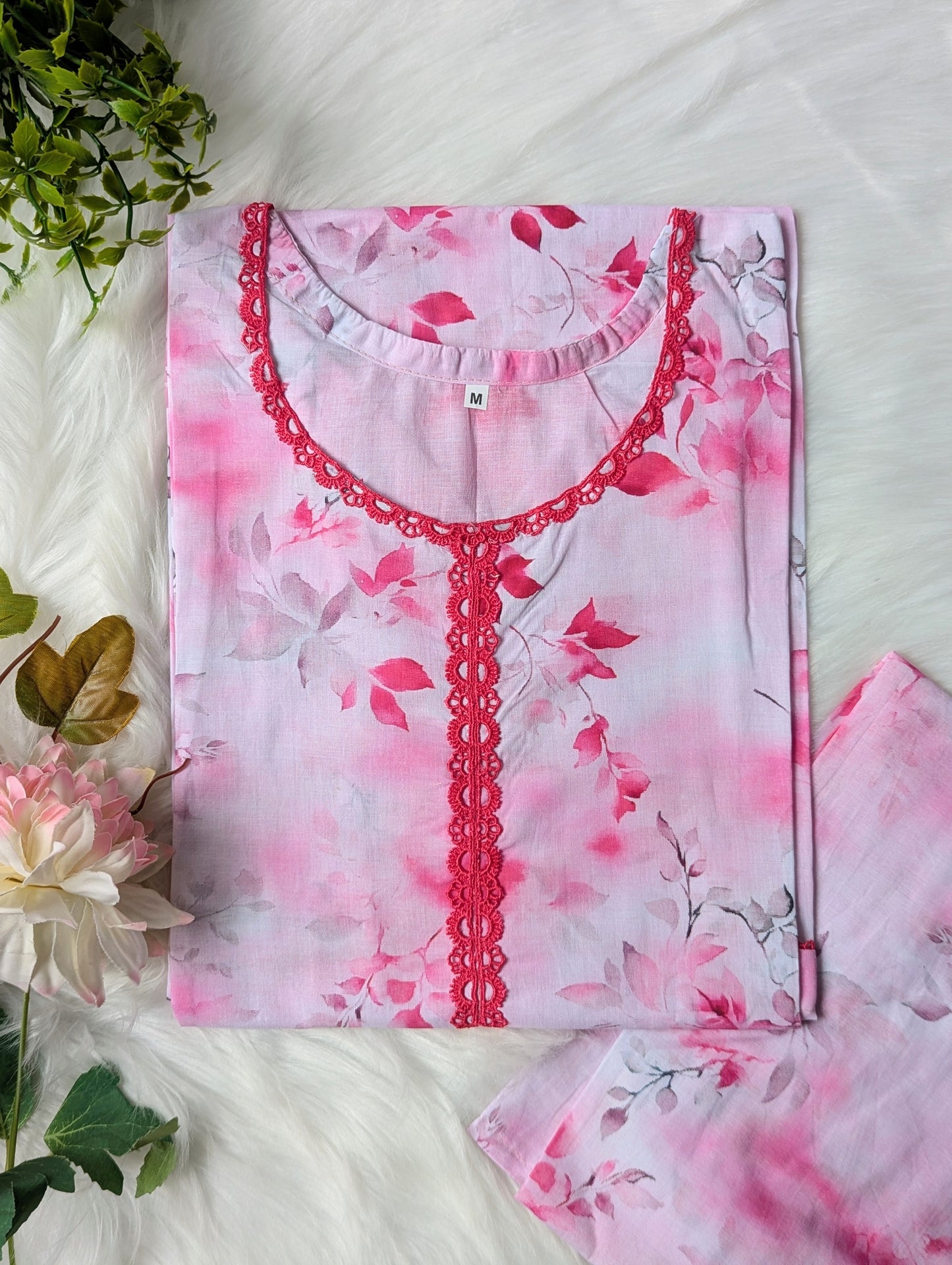 Pink Whisper Lawn 2pc Co-ord Set