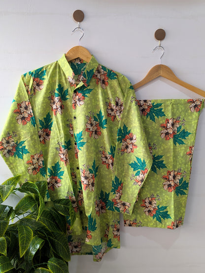 Ivy Flora Lawn Button Down Co-ord