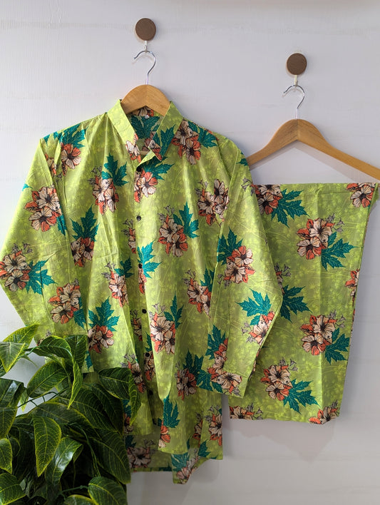 Ivy Flora Lawn Button Down Co-ord