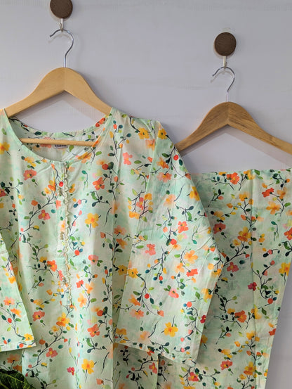 Floral Mist Lawn 2pc Co-ord Set