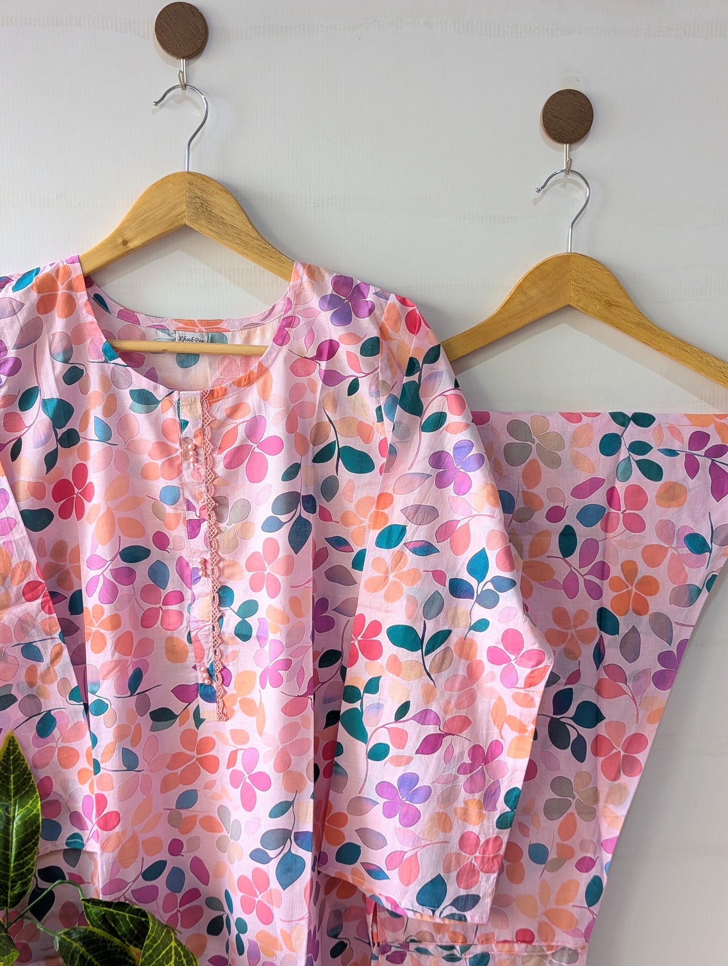 Baby Pink Petals Lawn 2pc Co-ord Set