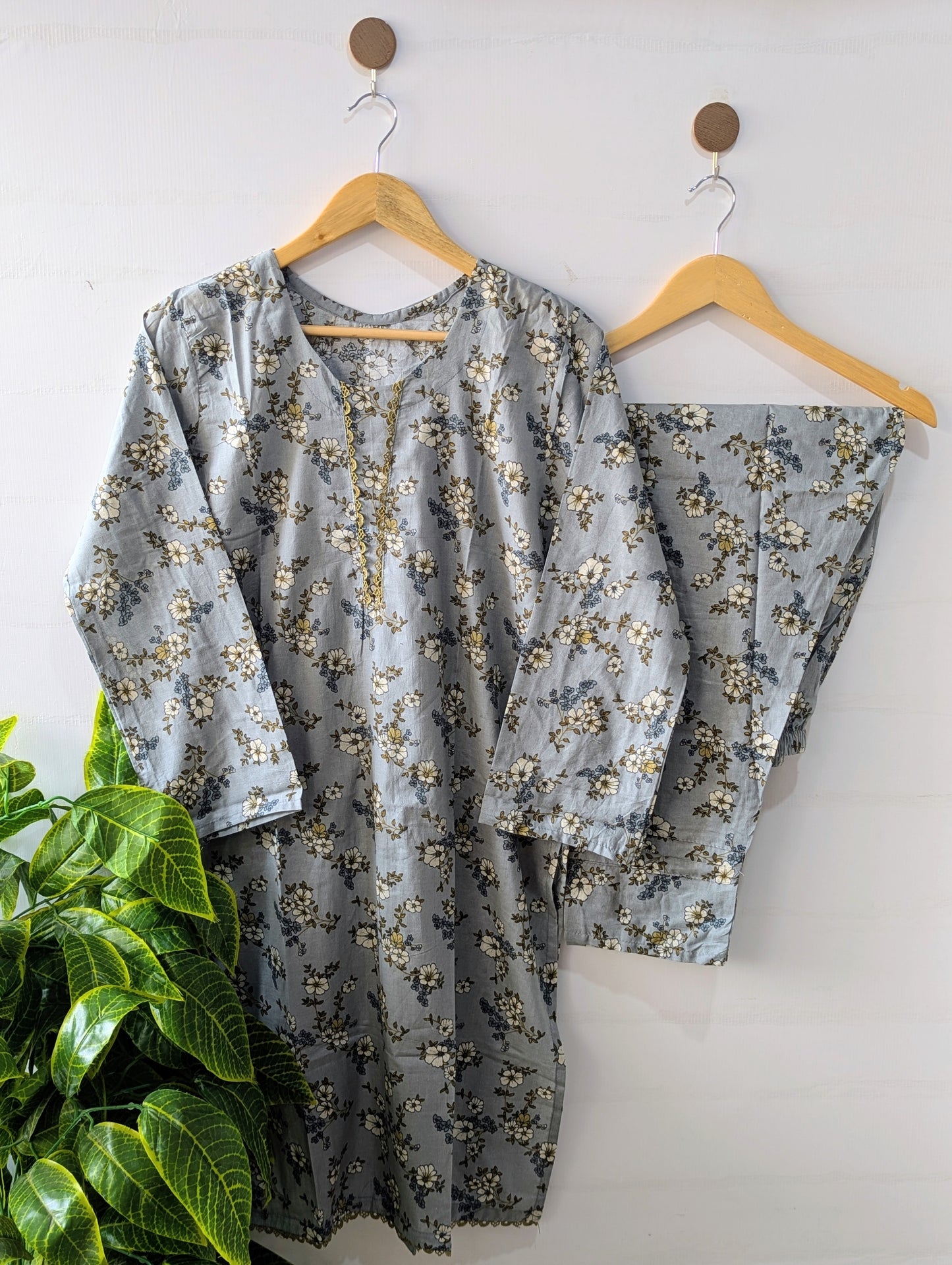 Grey Florry 2pc Co-ord Set