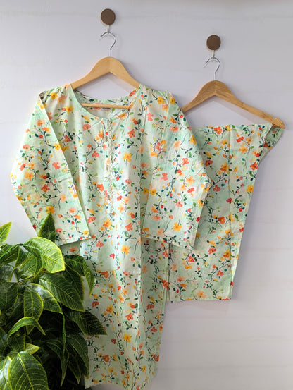 Floral Mist Lawn 2pc Co-ord Set