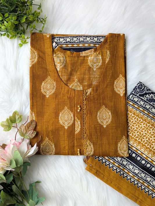 Mustard Meadows Khaddar 2pc Set