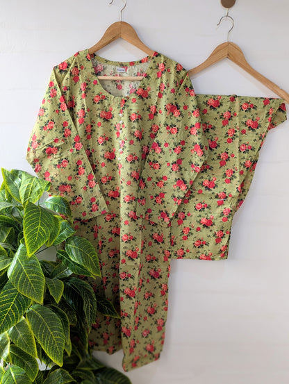 Ivy Floral Lawn 2pc Co-ord Set