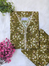 Green Petals Lawn Stitched 2pc