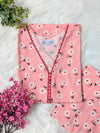 Pink Florals Linen Stitched 2pc