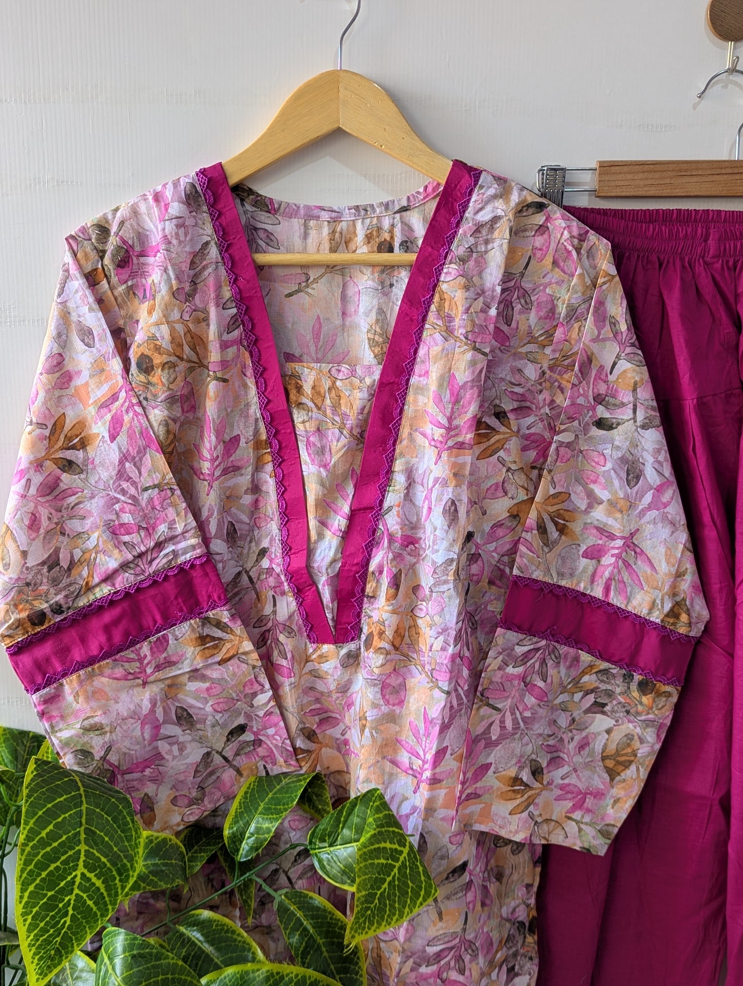 Violet Breeze Lawn Farshi Shalwar Set - 2pc Dress