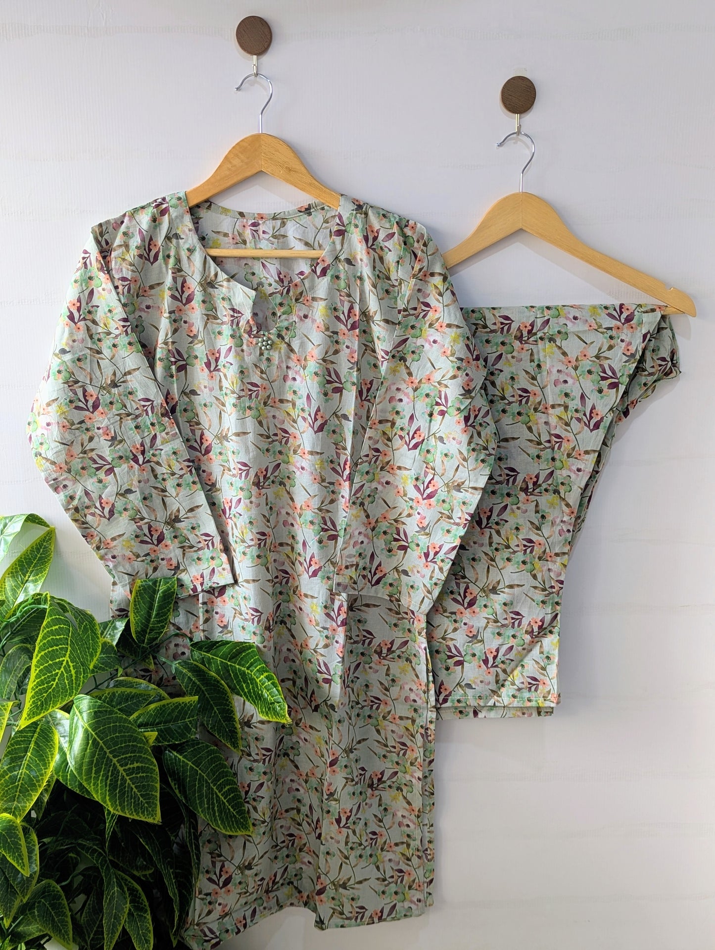 Mint Petals Lawn 2pc Co-ord Set