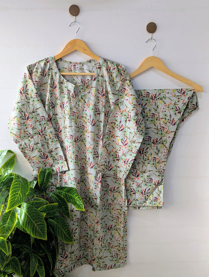 Mint Petals Lawn 2pc Co-ord Set