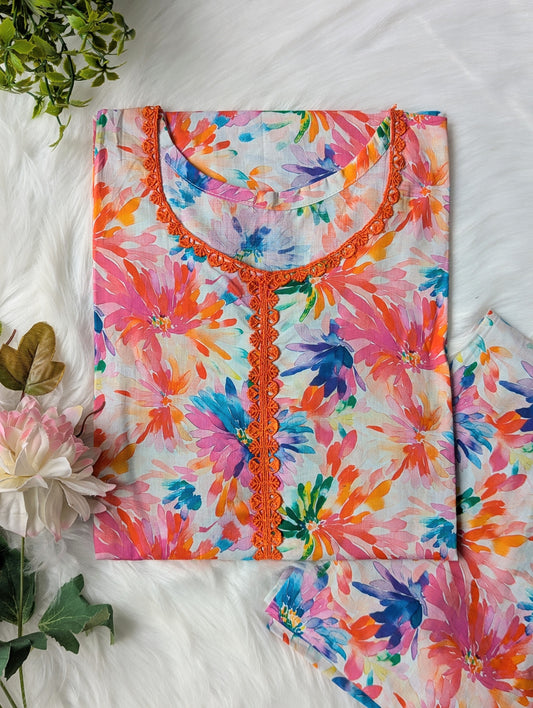 Amber Canvas Lawn 2pc Co-ord Set