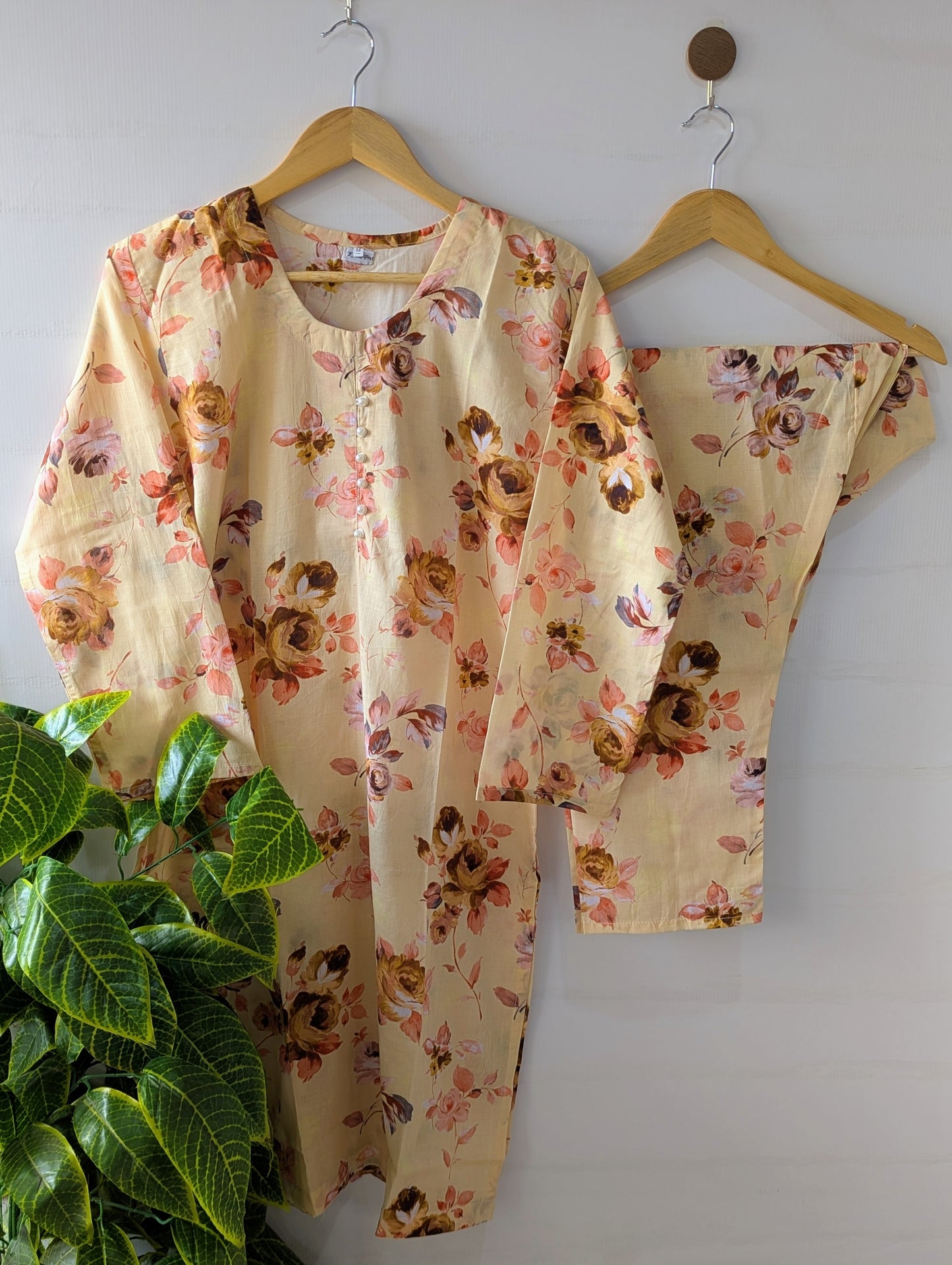 Buttery Florals Lawn 2pc Co-ord Set