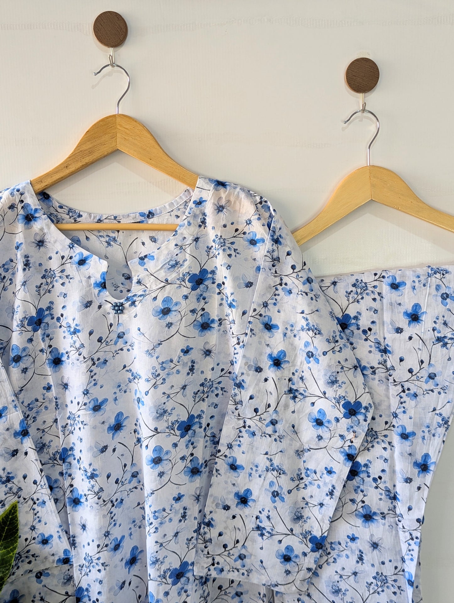 Bluish Petals Lawn 2pc Co-ord Set