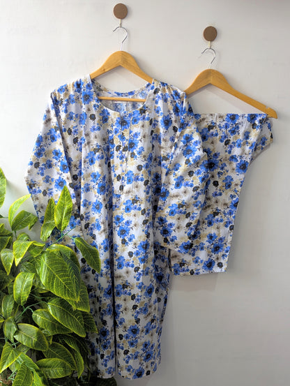 Ocean Petals Lawn Stitched 2pc