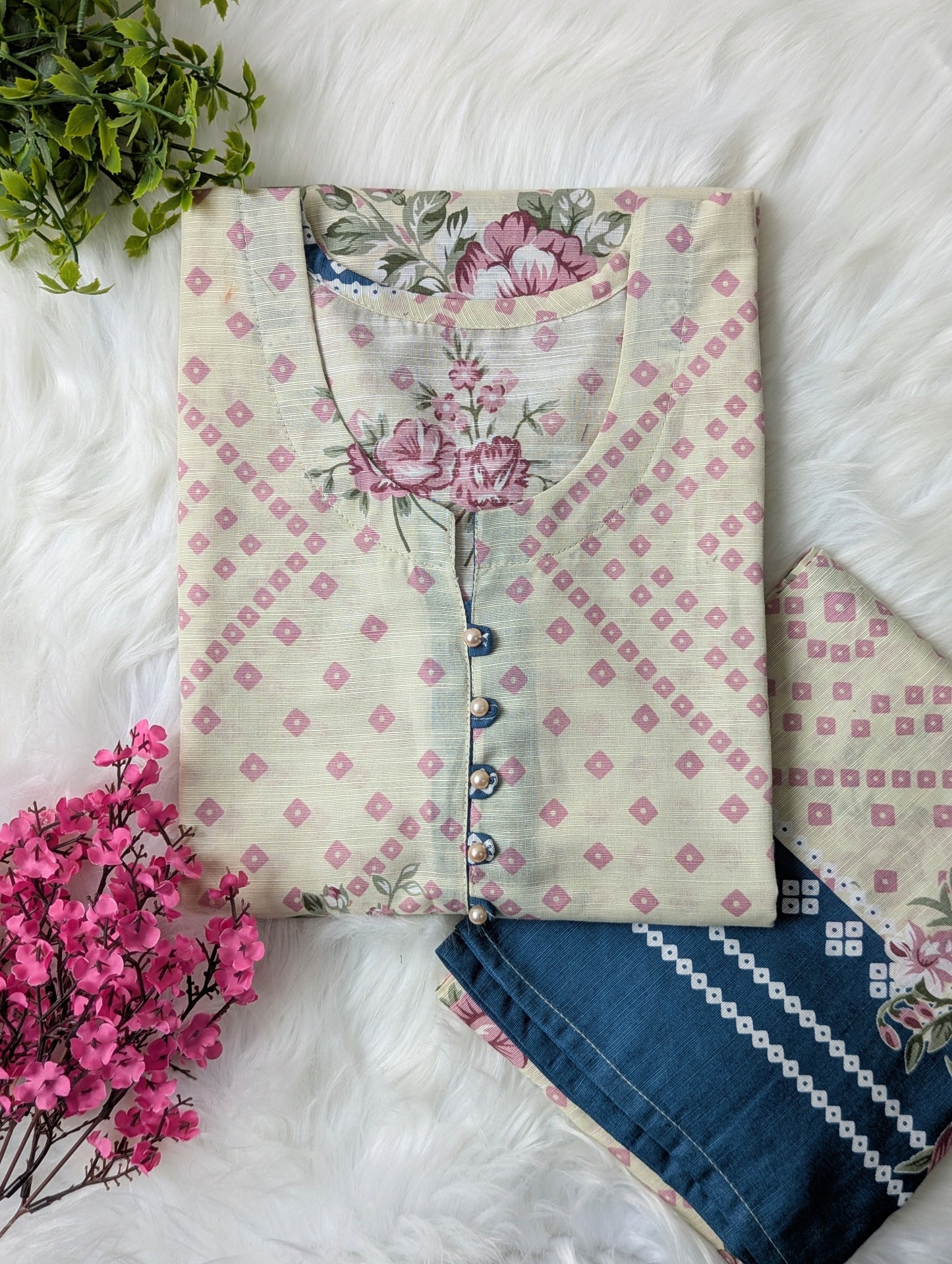Soft Petals Khaddar Stitched 2pc