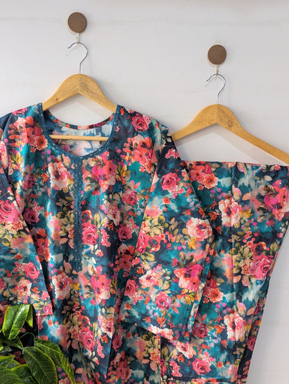Eclipse Rose Lawn 2pc Co-ord Set