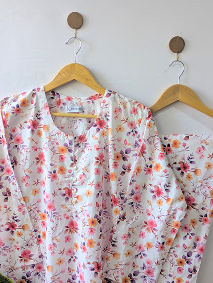 Summer Sprinkle Lawn Stitched 2pc