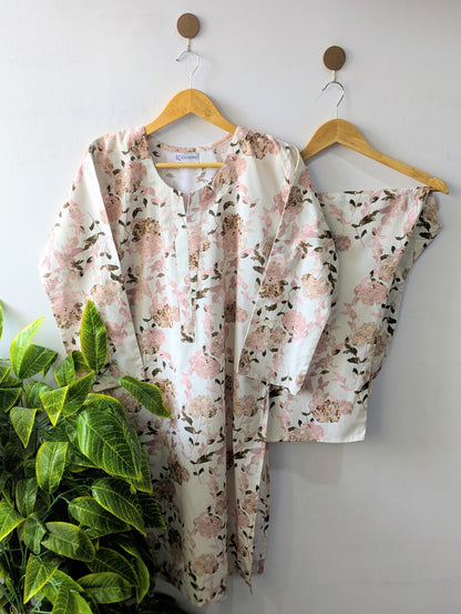 Pastel Florals Lawn Stitched 2pc