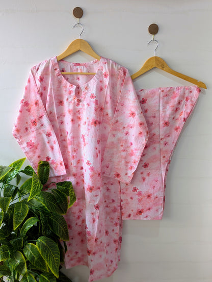 Pink Heaven Lawn 2pc Co-ord Set