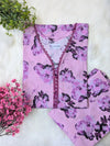 Lavender Floral Lawn Stitched 2pc