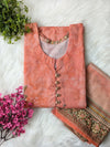 Light Orange Khaddar Stitched 2pc