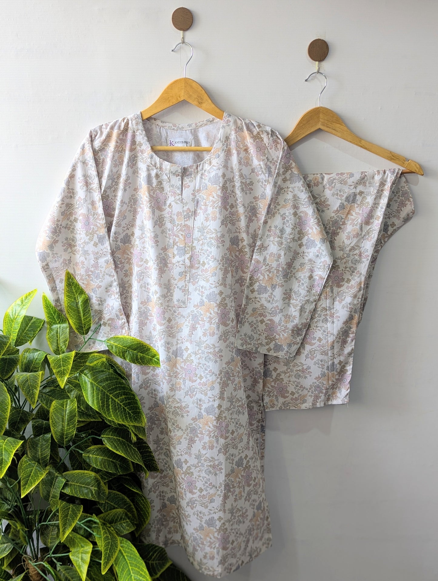 Soft Petals Lawn Stitched 2pc