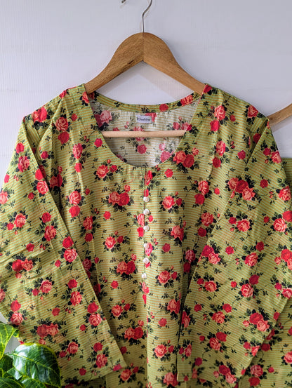 Ivy Floral Lawn 2pc Co-ord Set