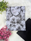 Grey Petals & Black Wide Leg Plazo - 2pcs