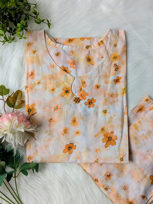 Sunny Petals Lawn 2pc Co-ord Set