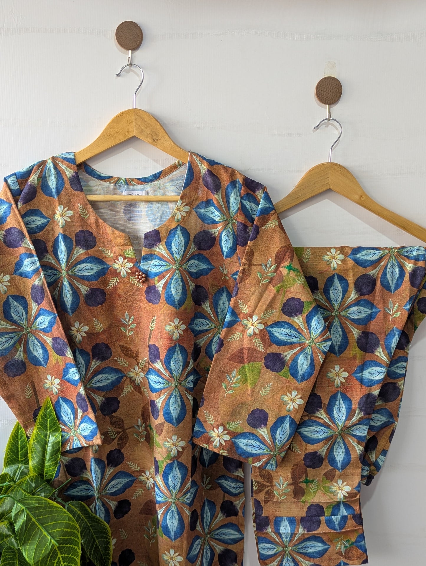 Mustard Stars Khaddar Stitched 2pc