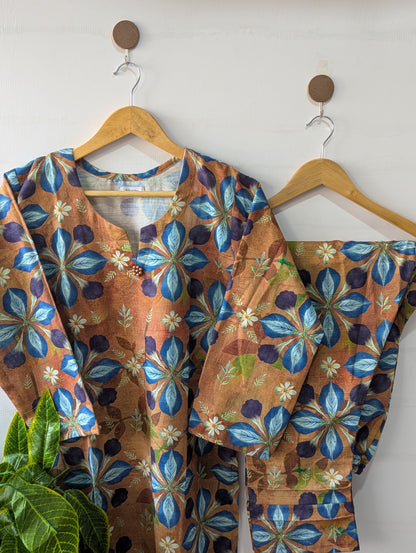 Mustard Stars Khaddar Stitched 2pc